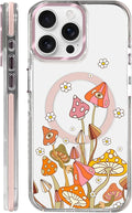 Case for iPhone 13 Pro, Retro Mushroom Sunflower Phone Case Design，for Women by Toulas