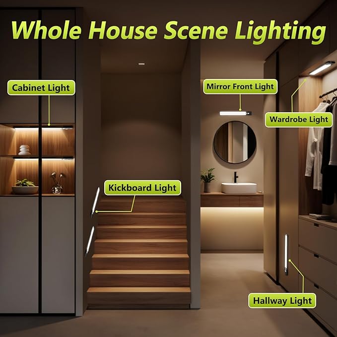 Mpotmiy 4 Pack 10" Under Cabinet Lights - Image 6