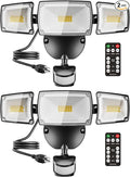 USTELLAR 55W Plug in Motion Sensor Lights Outdoor, Flood Lights Motion Sensor by Ustellar