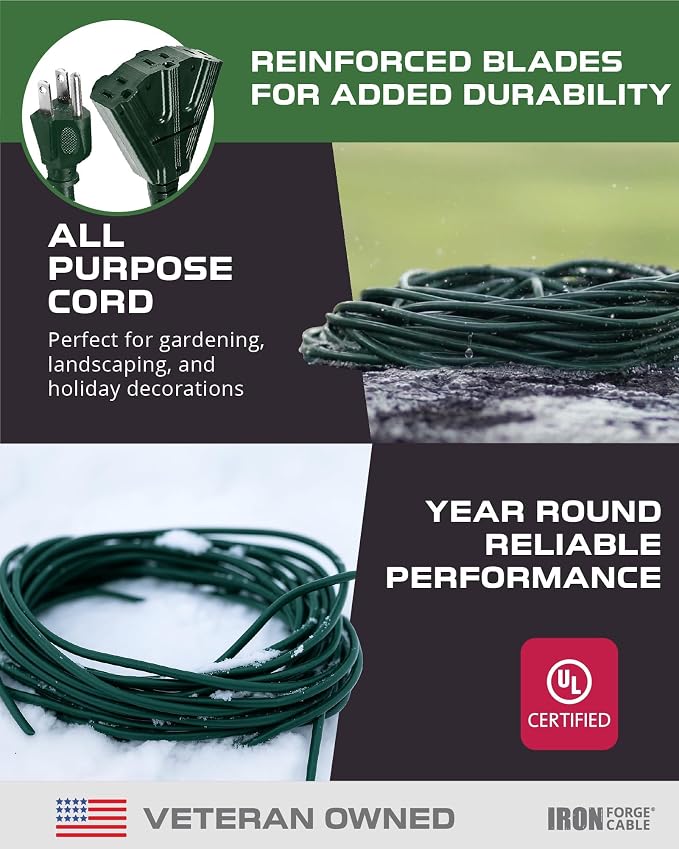 IRON FORGE CABLE 25 Foot Outdoor Extension Cord - Image 7
