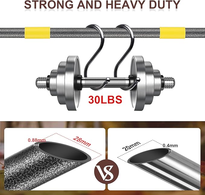 Metal Garden Rake, 5FT Rake for Leaves Lawns, 25 Metal Tines 18 inch Wide with Adjustable Handle Heavy Duty Yard Leaf Rakes for Gardening