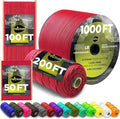 TECEUM Reflective Paracord Rope 1000 – 1000ft/200ft/100ft/50ft – 40+ Colors – by TECEUM