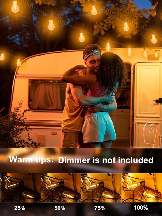 DAMAING Outdoor string lights 75FT Waterproof patio string lights - Image 4
