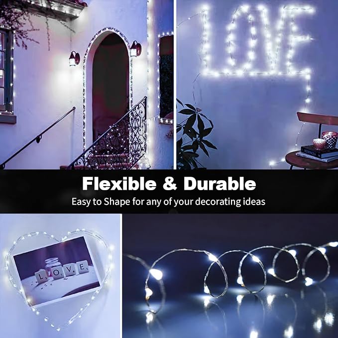 20 Pack LED Fairy Lights Battery Operated, 3 Features Blinking Slowly Blinking - Image 4