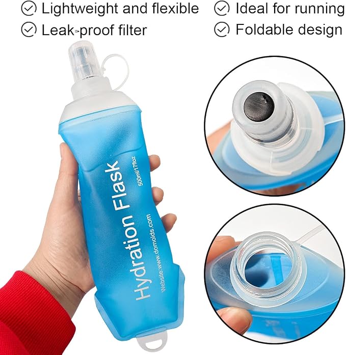 WILDREEDS 150ml Soft Flask, TPU Collapsible Soft Water Bottle - Image 2