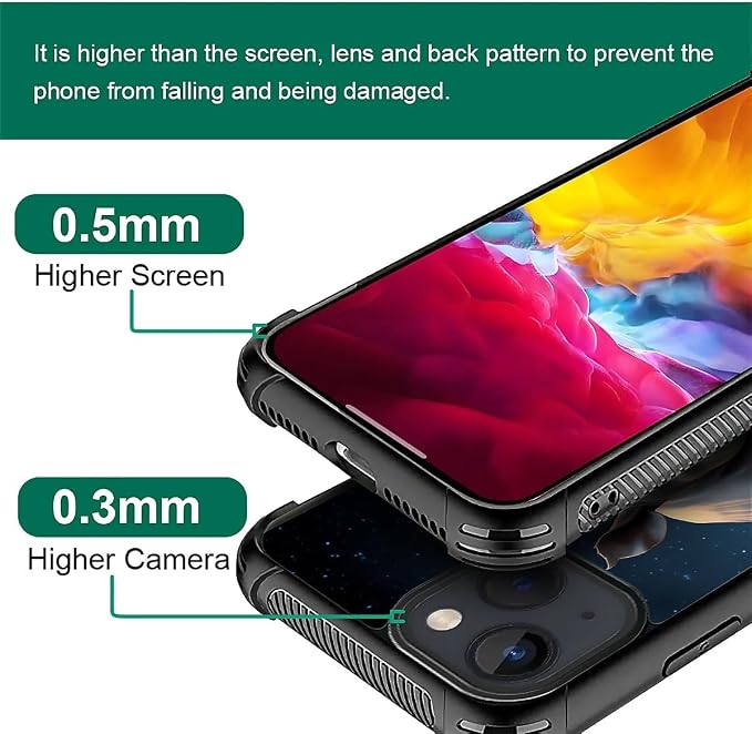 for iPhone 15 Plus Case, Rhino Water Marshes Pattern Made of Soft Silicone Hard - Image 3