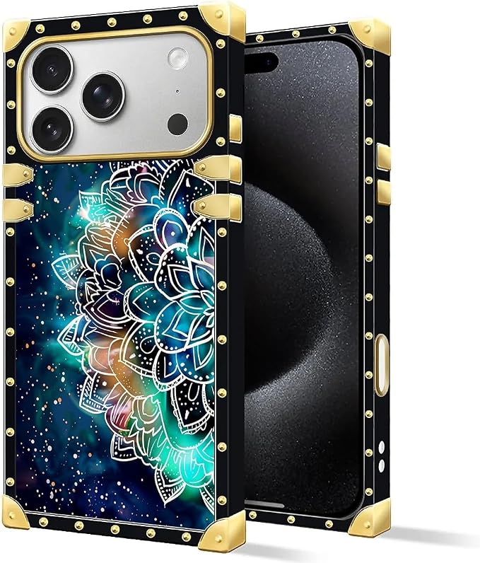for iPhone 17 Pro Max Case Luxury Golden Decoration - Image 2