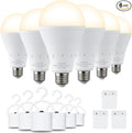 DEBAOBULB 6 Pack Rechargeable Emergency Light Bulbs, Battery Powered LED Light by DEBAOBULB