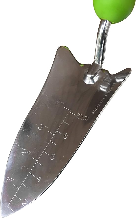 Garden Guru Transplanter Trowel Shovel - Stainless Steel - Rust Resistant - Ergonomic Grip - Perfect Hand Shovel Tool for Gardening Weeding Transplanting and Digging in Garden Beds