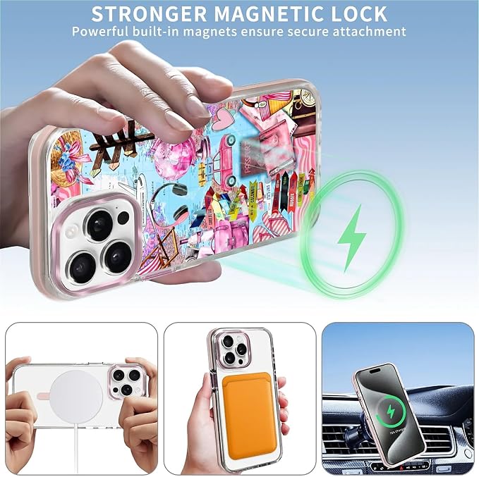 Case for iPhone 13 Pro Max, Cover Holiday Trip World Map Phone Case Design，for - Image 3