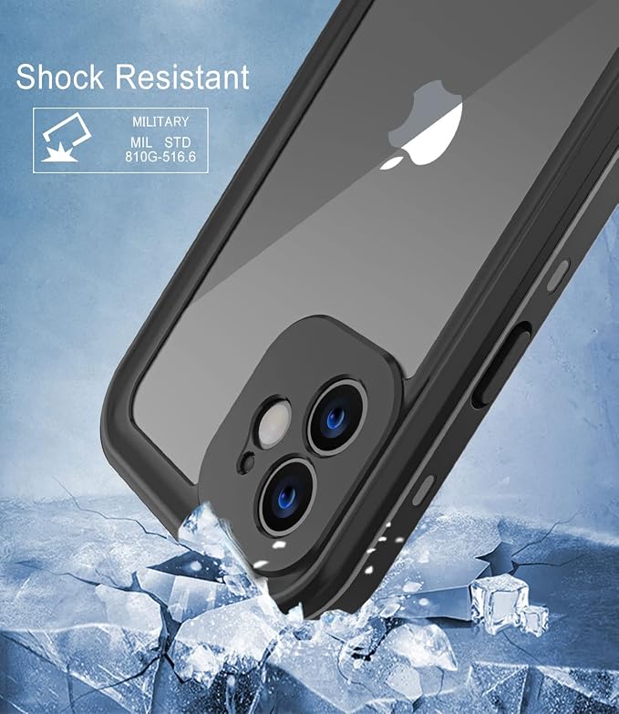 Design for iPhone 12 Waterproof Case, Full Body Shockproof & Dustproof Case - Image 5