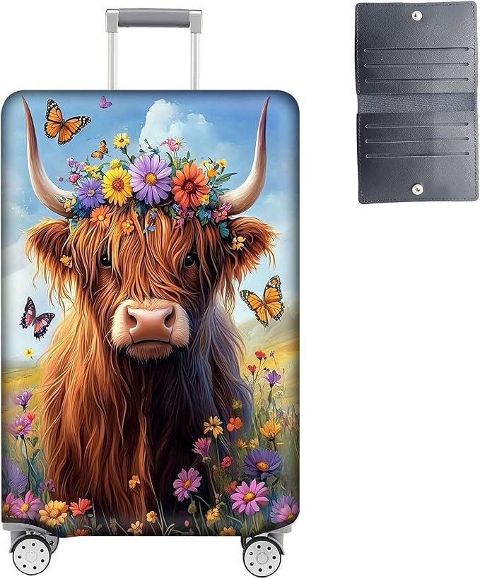 Luggage Cover Protector for 26-28 Inch Suitcases, TSA Approved Elastic Travel by Unknown
