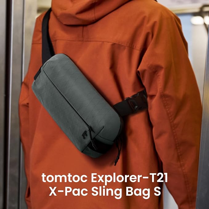 tomtoc Compact EDC Sling Bag 3L-10L, Minimalist Crossbody Bag Chest Shoulder - Image 6