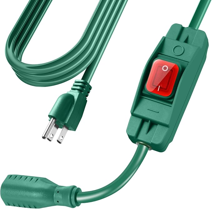Extension Cord with Switch On/Off Waterproof Switch 35Ft No Plugging and by EasyToOperateLow-CostSolution
