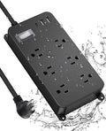 Outdoor Power Strip Weatherproof, 20W USB C Port, Waterproof Extension Cord by Jgstkcity