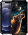 for iPhone 11 Case, Star Cave Hungry Wolf Pattern Graphic Design Girl Boy Soft by FKBRCL4U