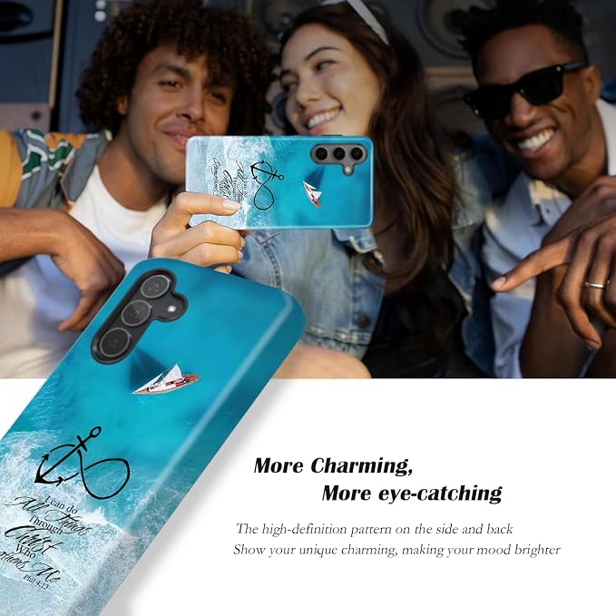Compatible for Samsung Galaxy A57 5G Case, Dual Layer Heavy Duty 2 in 1 - Image 4