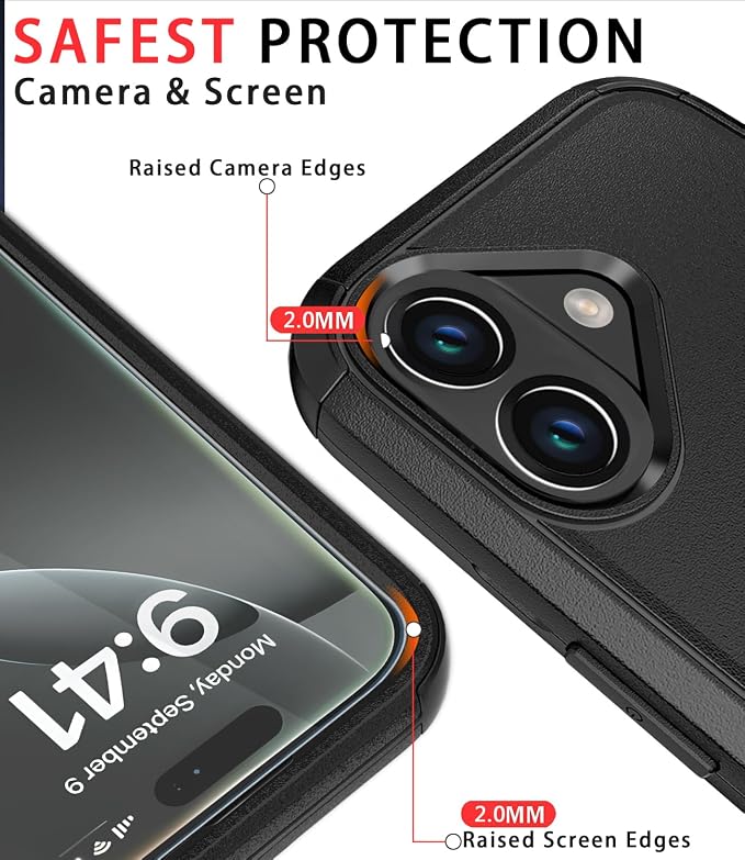 for iPhone 16 Case Heavy Duty Protection Phone Case Cover - Image 5
