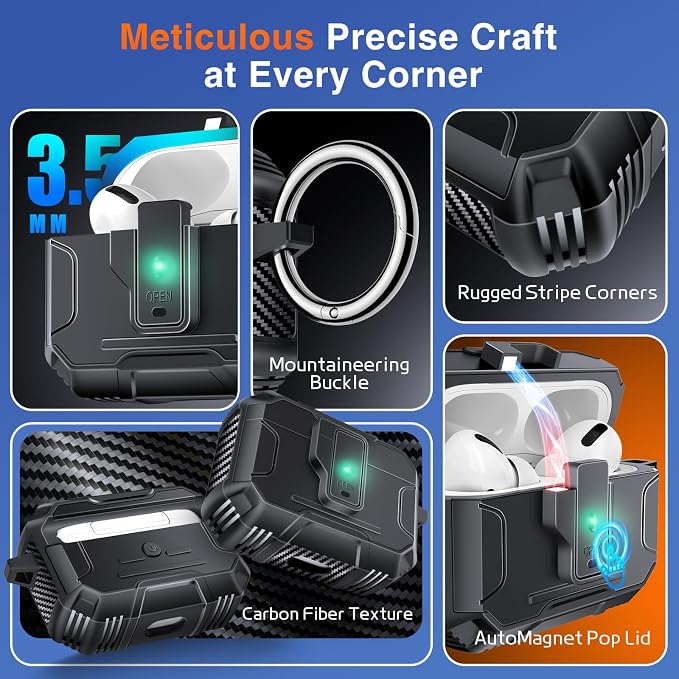 Armoured Heavy Duty for AirPods Pro2 Generation Case - Image 4
