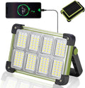 YXQUA 120W Solar Rechargeable Work Light, 144 LED Portable Flood Light by YXQUA