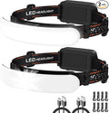 Rechargeable Headlamp High Lumen, 230° Wide Beam 1800 Lumen Super Bright Head by ZIOEYIUE
