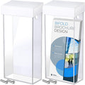 Remerry 4 Pieces Acrylic Outdoor Brochure Holder 4 x 9 Inch Waterproof Wall by Remerry