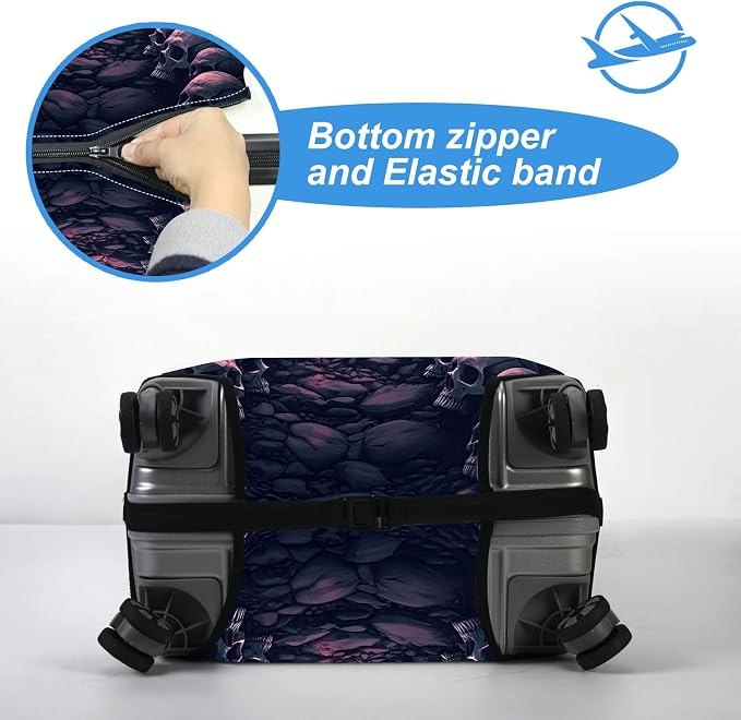 Luggage Cover Protector for 26-28 Inch Suitcases, TSA Approved Elastic Travel - Image 5
