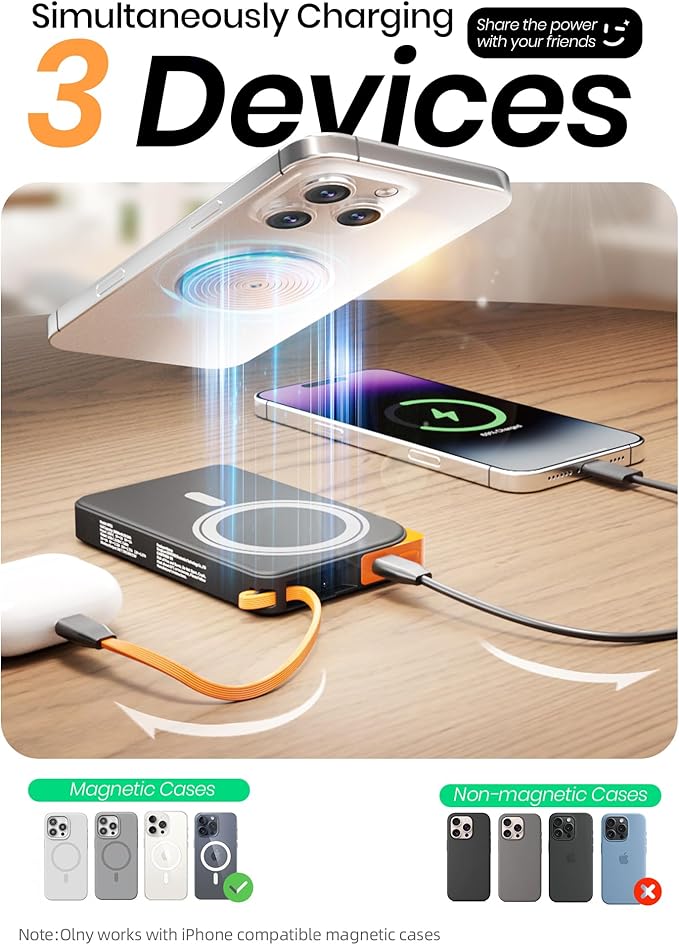 for Magsafe Power Bank, Magnetic Portable Charger - Image 6
