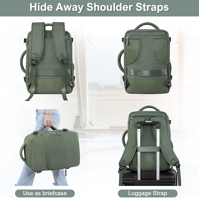 Sinaliy Travel Backpack, Carry on Flight Approved Backpack - Image 6
