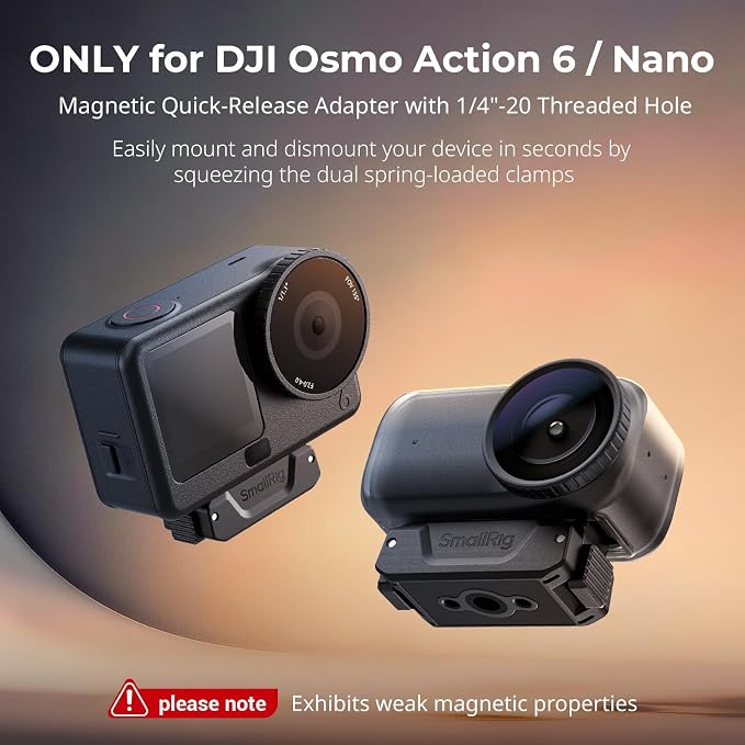 SmallRig Action 6 / Nano Magnetic Quick-Release Adapter Mount - Image 4