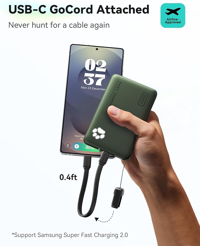 INIU Portable Charger, Ultra Slim 10000mAh 45W PD Power Bank, Fast Charging - Image 4