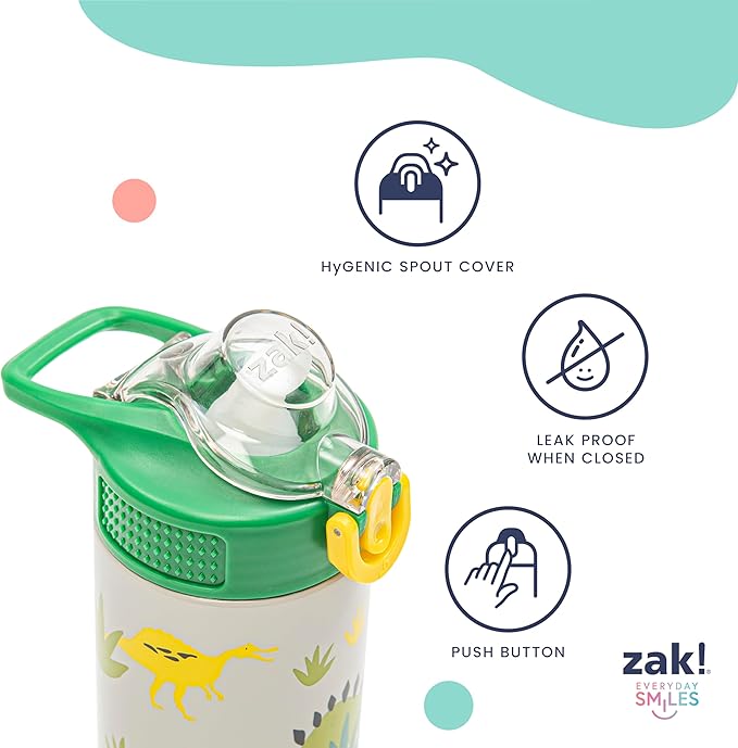 Zak Designs SpongeBob SquarePants Sage Kids Water Bottle - Image 5