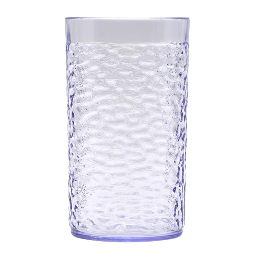 G.E.T. 3316-CL Heavy-Duty Shatterproof Plastic Pebbled Tumbler, 16 Ounce - Image 3