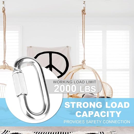 1Pcs 3.5 Inch 316 Heavy Duty Stainless Steel Screw Chain Quick Links, 2000 LBS - Image 3