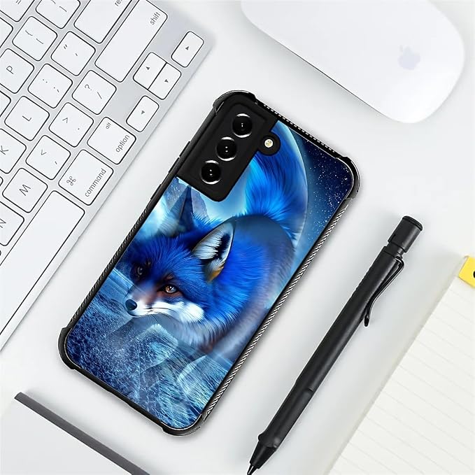 for Samsung Galaxy S21 FE Case, Snowy Mountain Fox Lake Pattern Graphic Design - Image 7