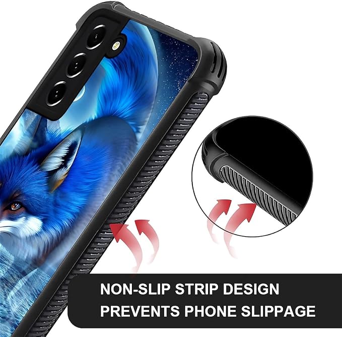 for Samsung Galaxy S21 FE Case, Snowy Mountain Fox Lake Pattern Graphic Design - Image 6