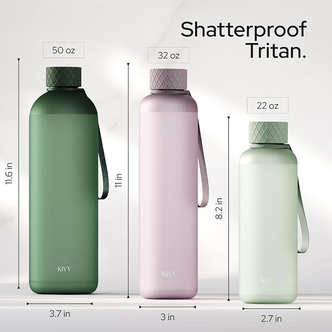 KIVY Slim Water Bottle 32oz Fits Backpack & Cupholder - Image 4