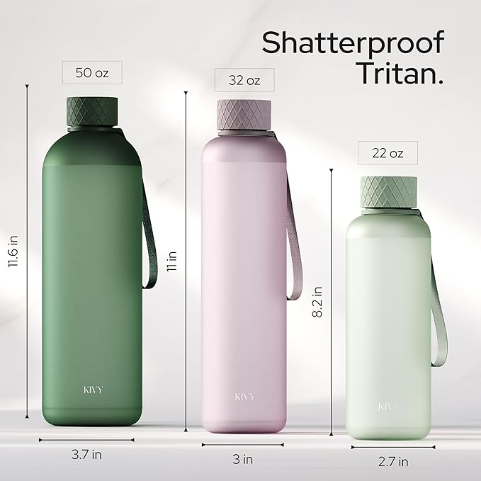 KIVY Slim Water Bottle 22oz Leak Proof Bottle - Image 4