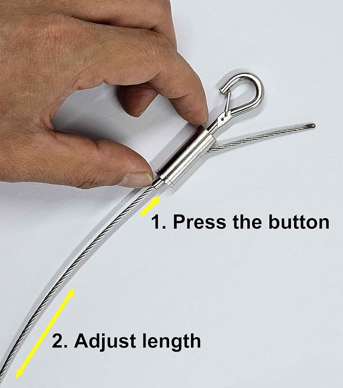 4 Sets Adjustable Hanging Wire Kit, Stainless Steel Multipurpose Suspension - Image 5