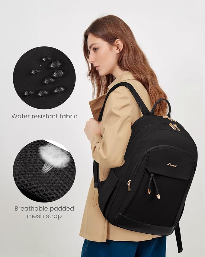 LOVEVOOK Laptop Backpack for Women, 15.6 inch Waterproof College Backpack Woman - Image 5