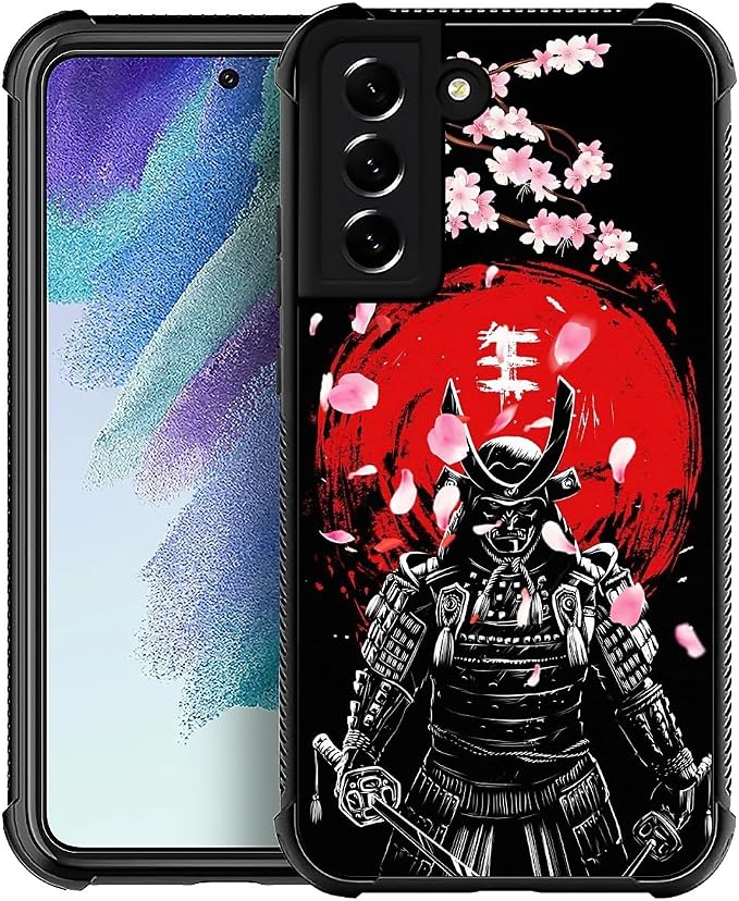 for Samsung Galaxy S22 Case, Sakura Japanese Samurai Pattern Graphic Design by FKBRCL4U