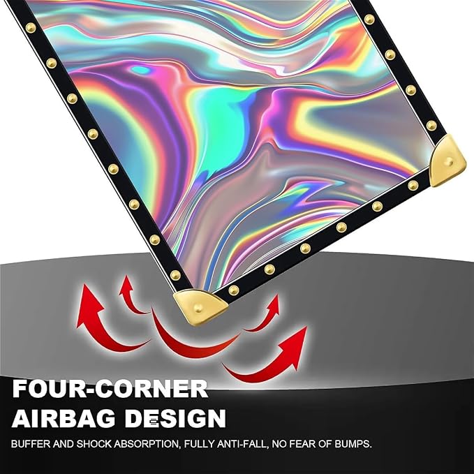 Compatible with iPhone XR Case, Holographic Abstract Iridescent Textures Luxury - Image 6