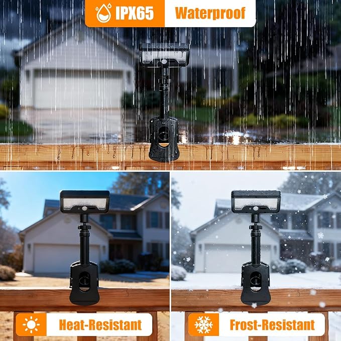 Clip On Solar Lights Outdoor | 92 LEDs 600LM Motion Sensor Lamp - Image 7