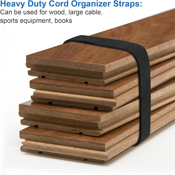 OneLeaf Fastening Cable Management Roll, 43ft x 3/4inch Cut to Length Straps - Image 2