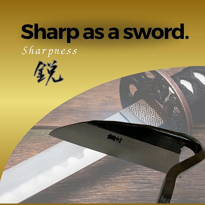 UPB Japan Japanese Hand Hoe Nejiri Gama Weeding Sickle for Weeding Gardening Planting 9.8in (25cm)