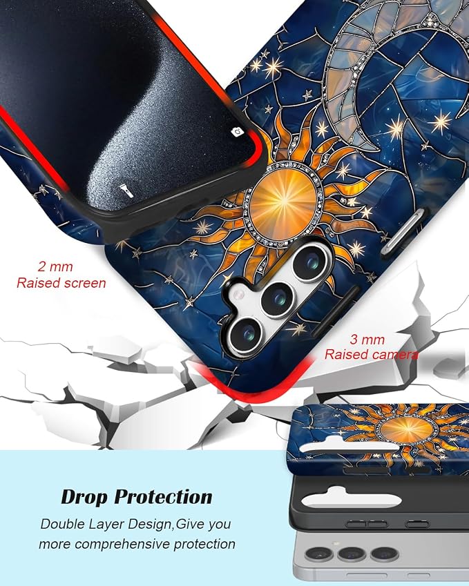 Compatible for Samsung Galaxy A17 5G Case, Dual Layer Heavy Duty 2 in 1 - Image 3