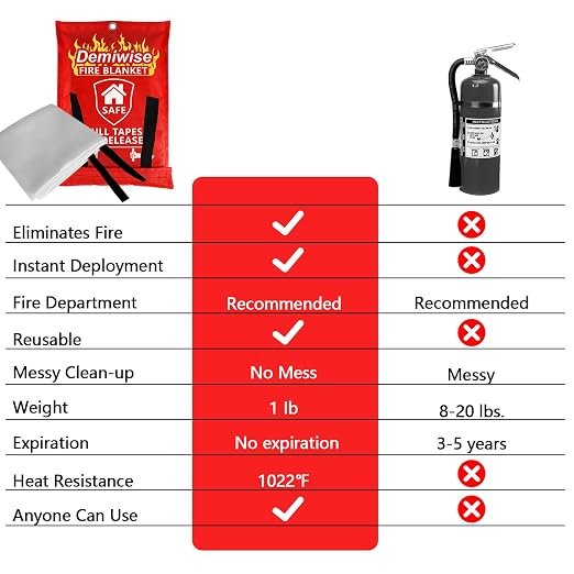 Fire Blanket - Thick Fire Blanket Fire Suppression Blanket - Fire Blankets - Image 3