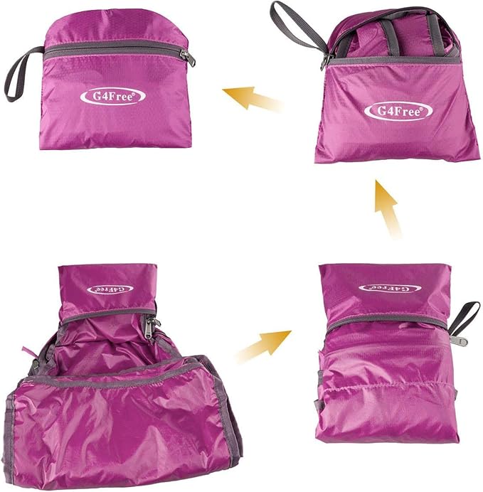 G4Free 20L Lightweight Packable Backpack Travel Hiking Daypack Foldable Backpack - Image 6