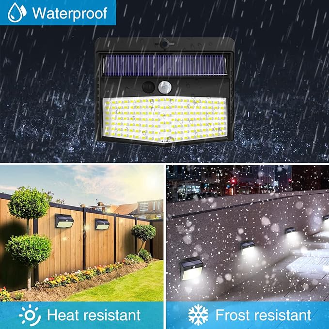 Peasur Solar Lights Outdoor, Solar Motion Sensor Security Light - Image 4
