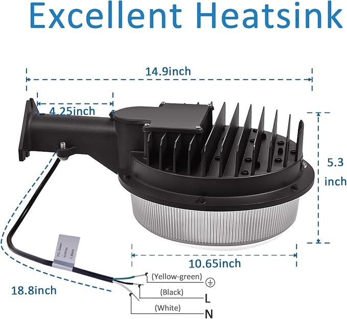 120W LED Barn Light, 18000lm Dusk to Dawn Outdoor Yard Lighting - Image 5